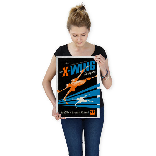 Star Wars Galactic Propaganda X-Wing Displate Metal Print Gallery Image 5
