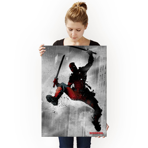 Marvel Dark Edition Deadpool Displate Metal Print Gallery Image 3