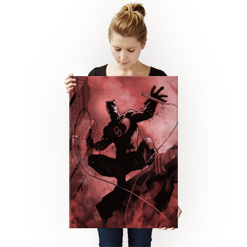 Marvel Dark Edition Daredevil Displate Metal Print Gallery Image 3