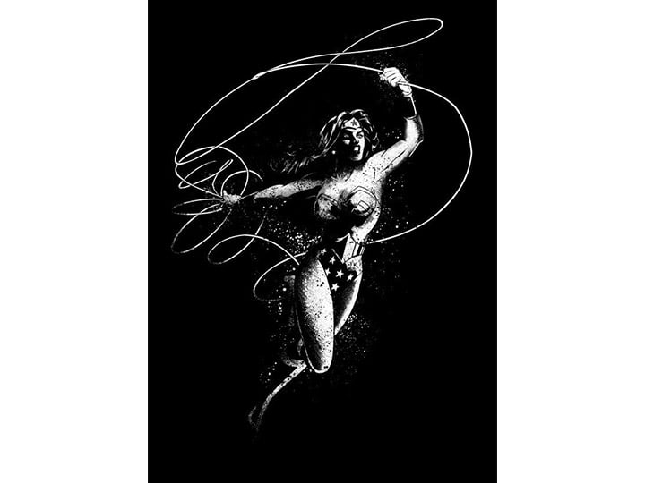 DC Dark Edition Wonder Woman Displate Metal Print Gallery Image 1