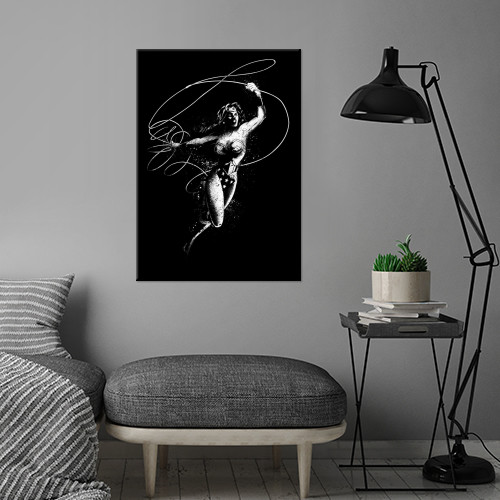 DC Dark Edition Wonder Woman Displate Metal Print Gallery Image 4