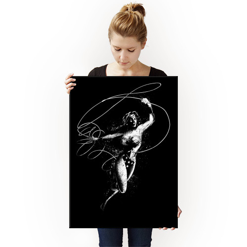DC Dark Edition Wonder Woman Displate Metal Print Gallery Image 3