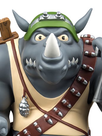 Teenage Mutant Ninja Turtles Rocksteady 12" Statue Gallery Image 2