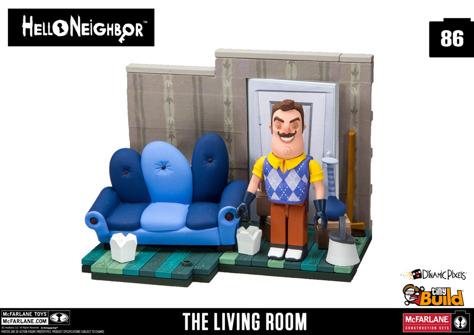 Hello Neighbor The Living Room & Basement Door Small Construction Set Gallery Image 4