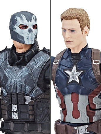 Marvel Studios: The First Ten Years Marvel Legends Captain America & Crossbones Two-Pack Gallery Image 2