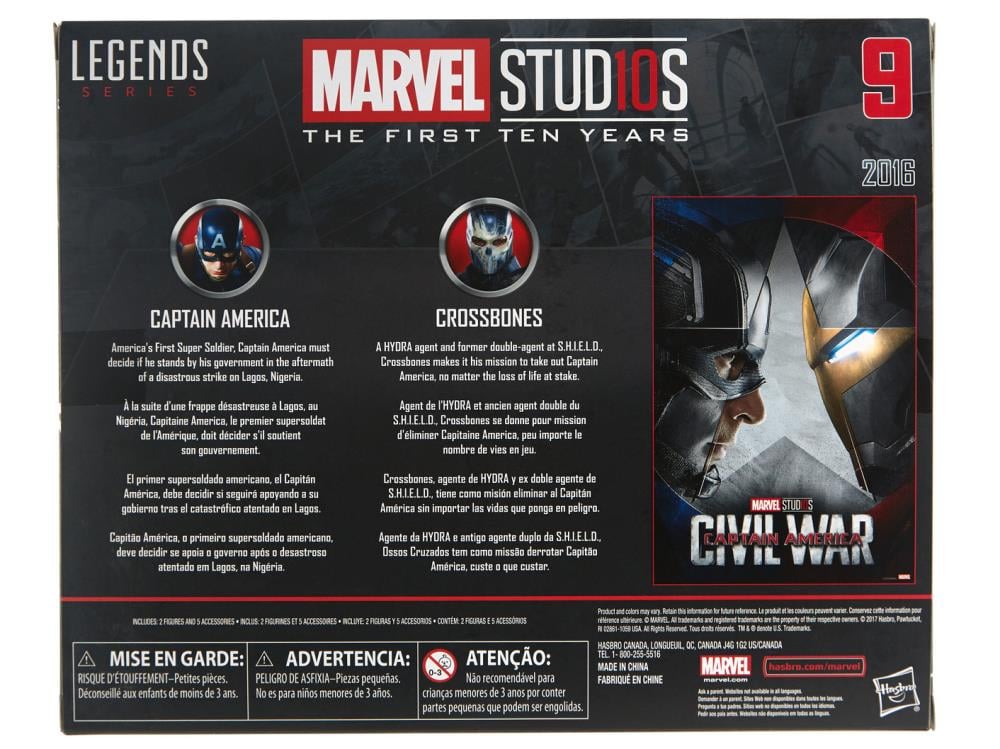 Marvel Studios: The First Ten Years Marvel Legends Captain America & Crossbones Two-Pack Gallery Image 17