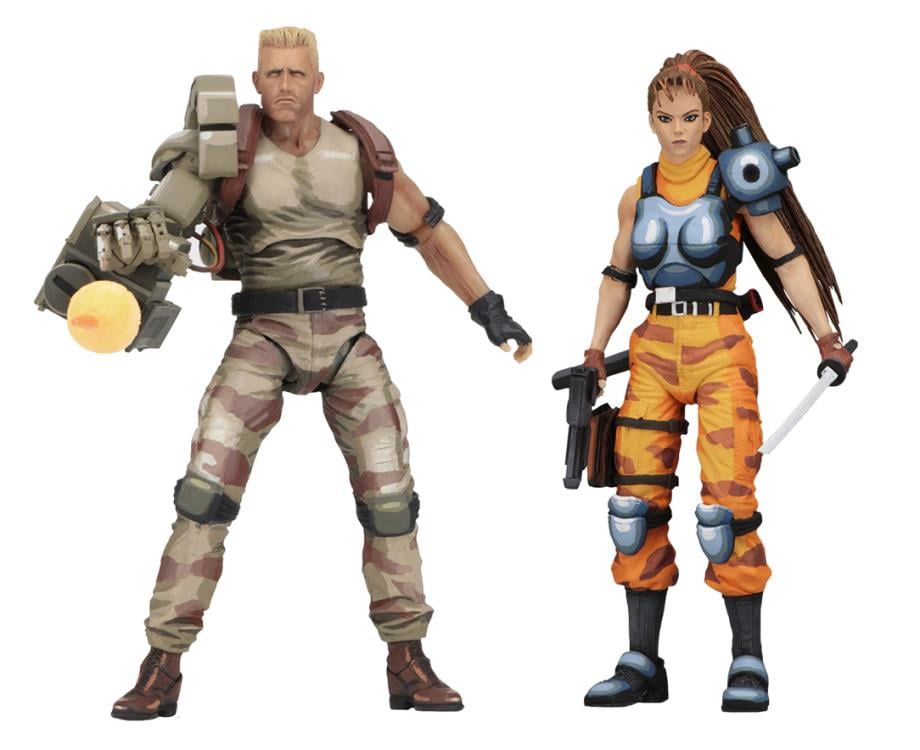 Alien vs. Predator Dutch Schaefer & Linn Kurosawa (Arcade Appearance) Action Figure Two-Pack Gallery Image 3