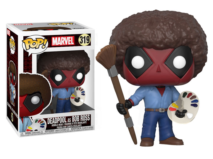 Pop! Marvel: Deadpool - Deadpool (Bob Ross) Gallery Image 1