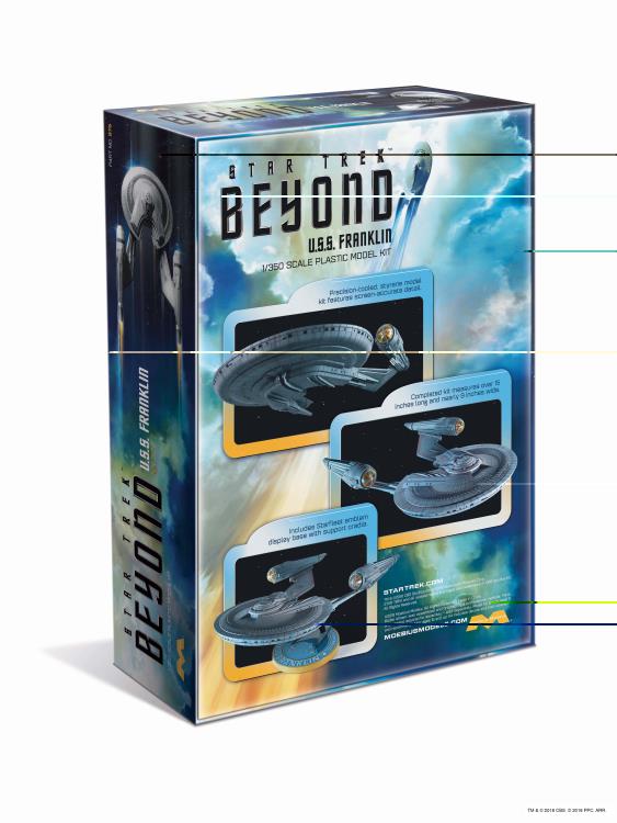 Star Trek: Beyond U.S.S. Franklin 1/350 Scale Model Kit Gallery Image 7