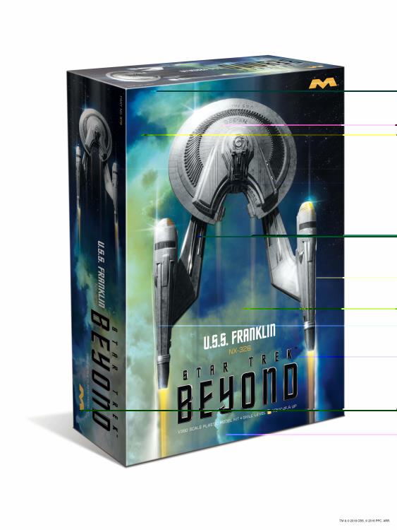 Star Trek: Beyond U.S.S. Franklin 1/350 Scale Model Kit Gallery Image 8