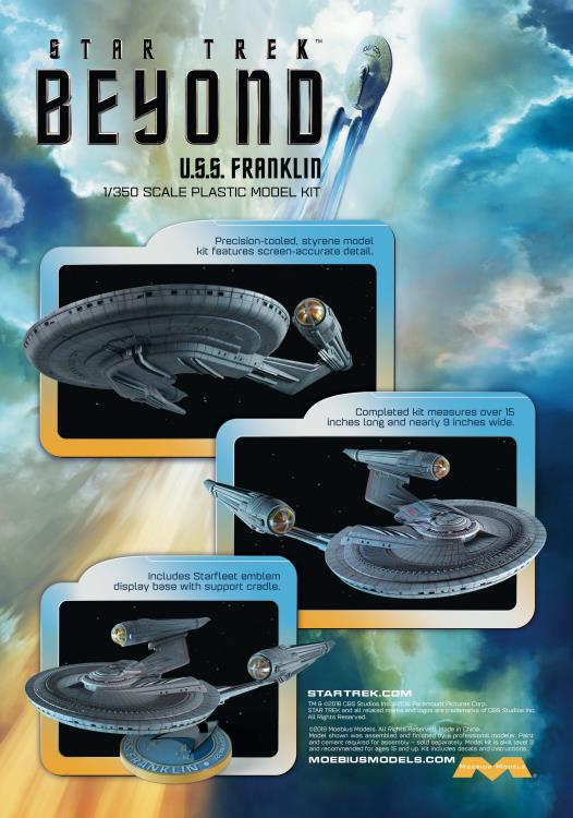 Star Trek: Beyond U.S.S. Franklin 1/350 Scale Model Kit Gallery Image 9