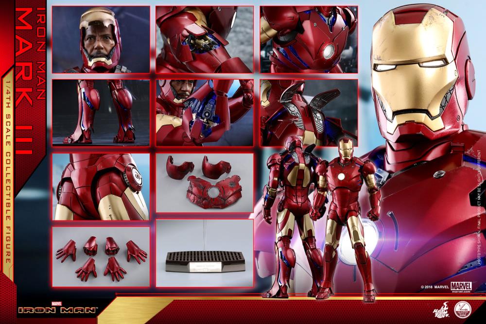 Iron Man QS011 Mark III 1/4th Scale Collectible Figure Gallery Image 13