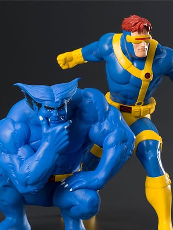 X-Men '92 ArtFX+ Cyclops & Beast Statue Two-Pack Gallery Image 2