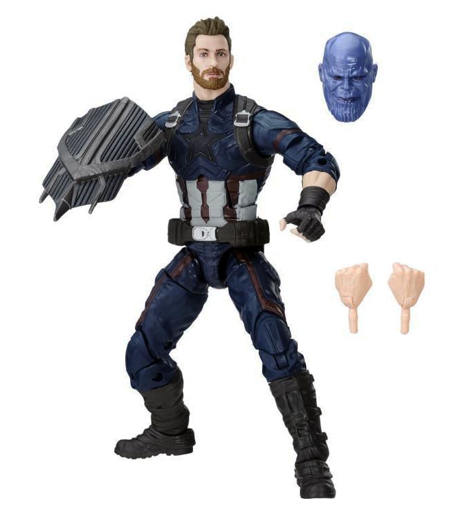 Avengers: Infinity War Marvel Legends Captain America (Thanos BAF) Gallery Image 8
