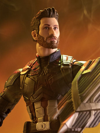 Avengers: Infinity War Marvel Legends Captain America (Thanos BAF) Gallery Image 2
