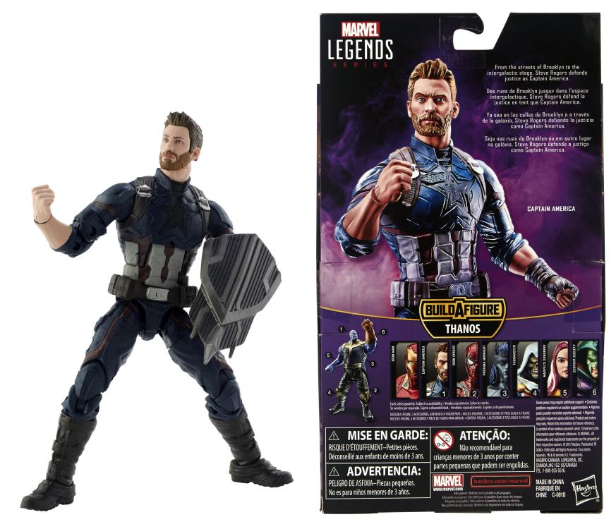 Avengers: Infinity War Marvel Legends Captain America (Thanos BAF) Gallery Image 7