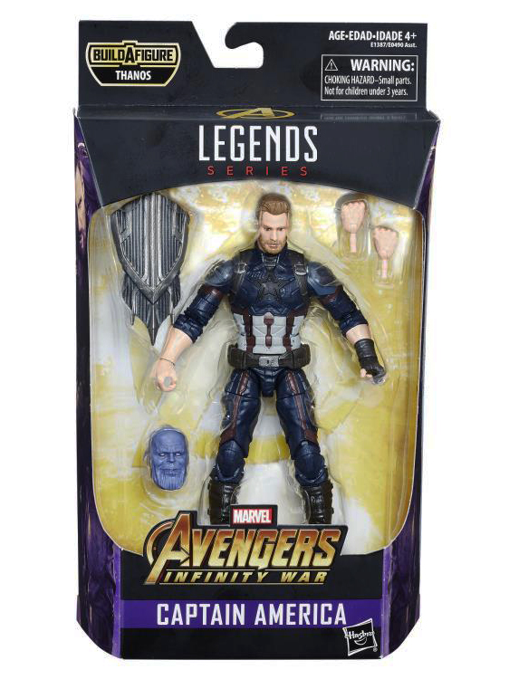 Avengers: Infinity War Marvel Legends Captain America (Thanos BAF) Gallery Image 9