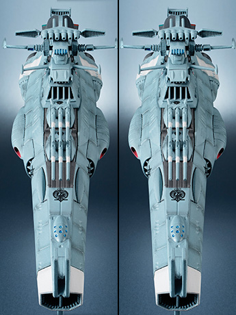 Space Battleship Yamato Kikan-Taizen U.N.C.F. D-1 Dreadnought 1/2000 Scale Two Ship Set Gallery Image 2