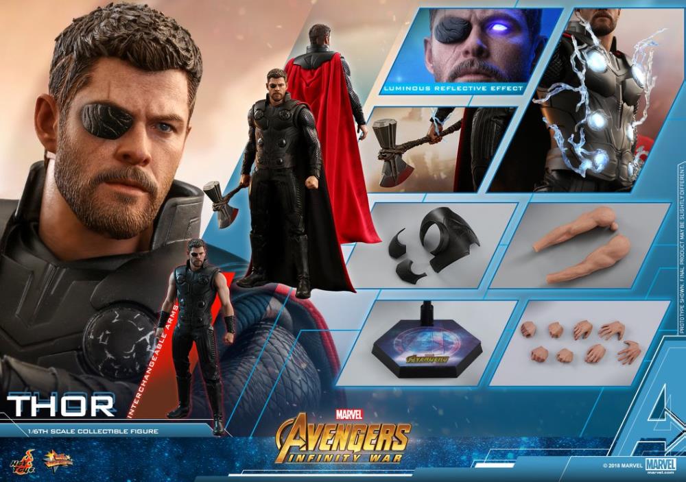 Avengers: Infinity War MMS474 Thor 1/6 Scale Collectible Figure Gallery Image 19