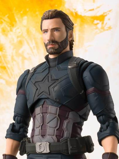 Avengers: Infinity War S.H.Figuarts Captain America Action Figure & Tamashii Effect Gallery Image 2