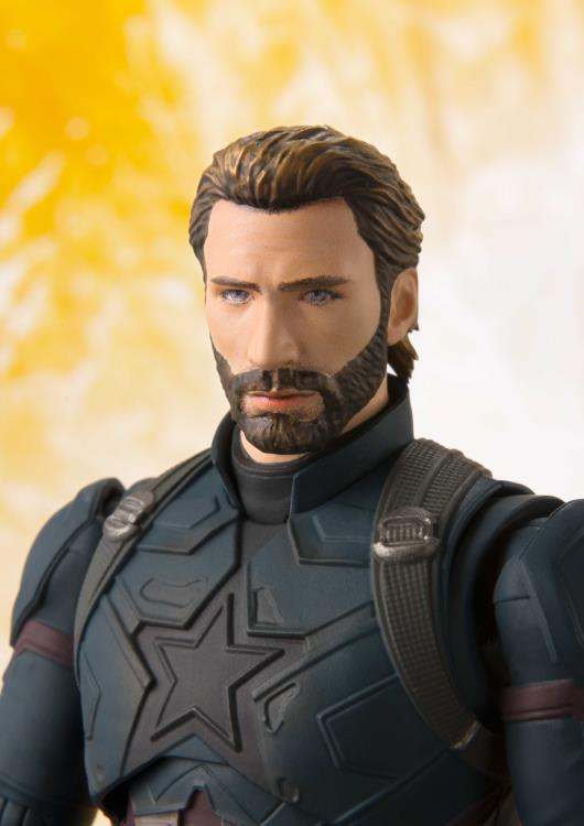 Avengers: Infinity War S.H.Figuarts Captain America Action Figure & Tamashii Effect Gallery Image 7