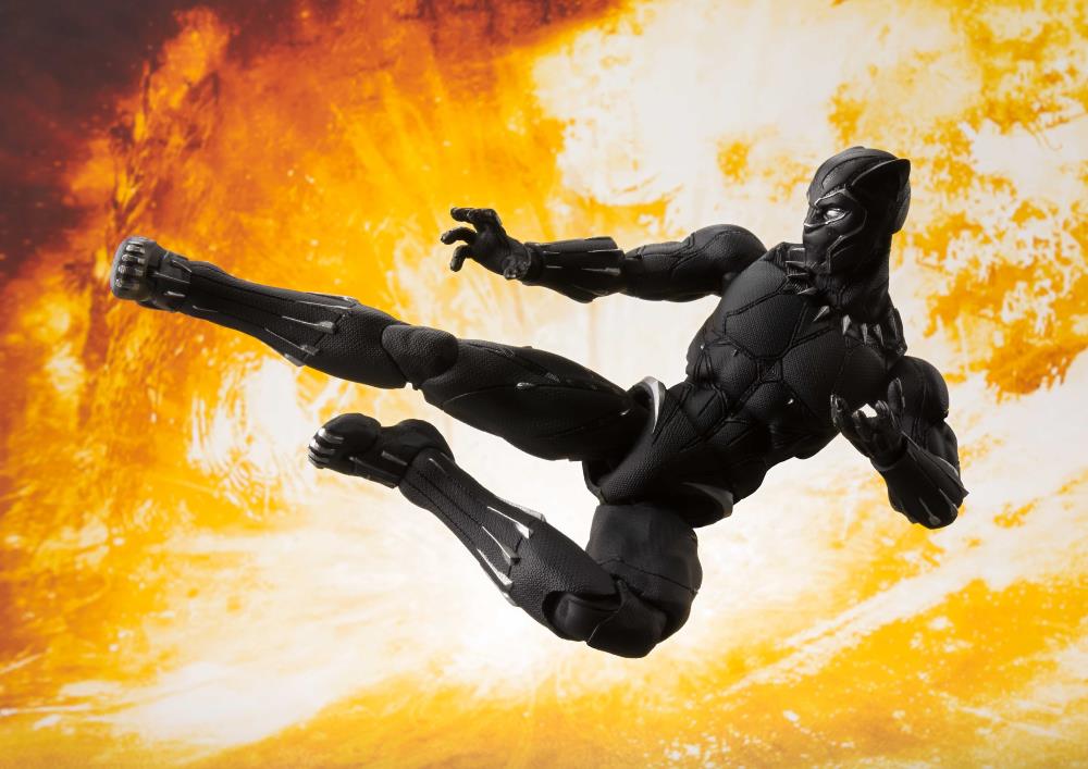 Avengers: Infinity War S.H.Figuarts Black Panther Action Figure & Tamashii Effect Gallery Image 3