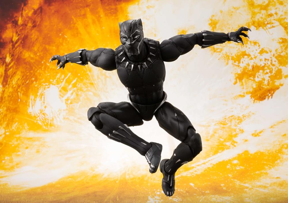 Avengers: Infinity War S.H.Figuarts Black Panther Action Figure & Tamashii Effect Gallery Image 5