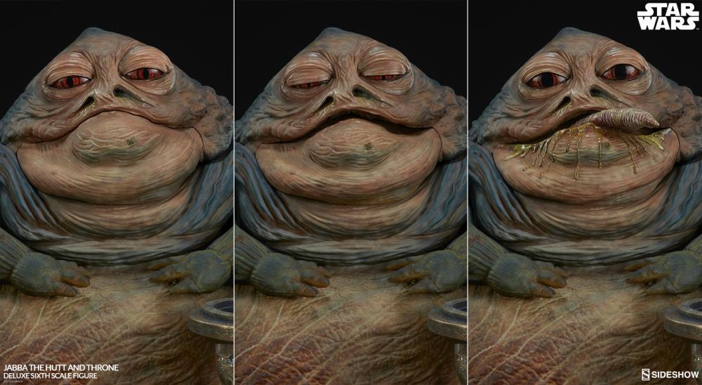 Star Wars Jabba The Hutt (Return of The Jedi) & Throne Deluxe 1/6 Scale Figure Set Gallery Image 11