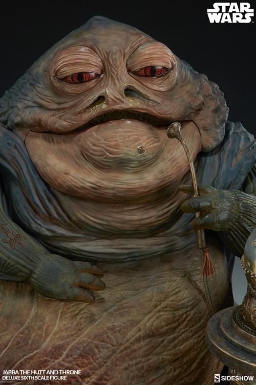Star Wars Jabba The Hutt (Return of The Jedi) & Throne Deluxe 1/6 Scale Figure Set Gallery Image 10