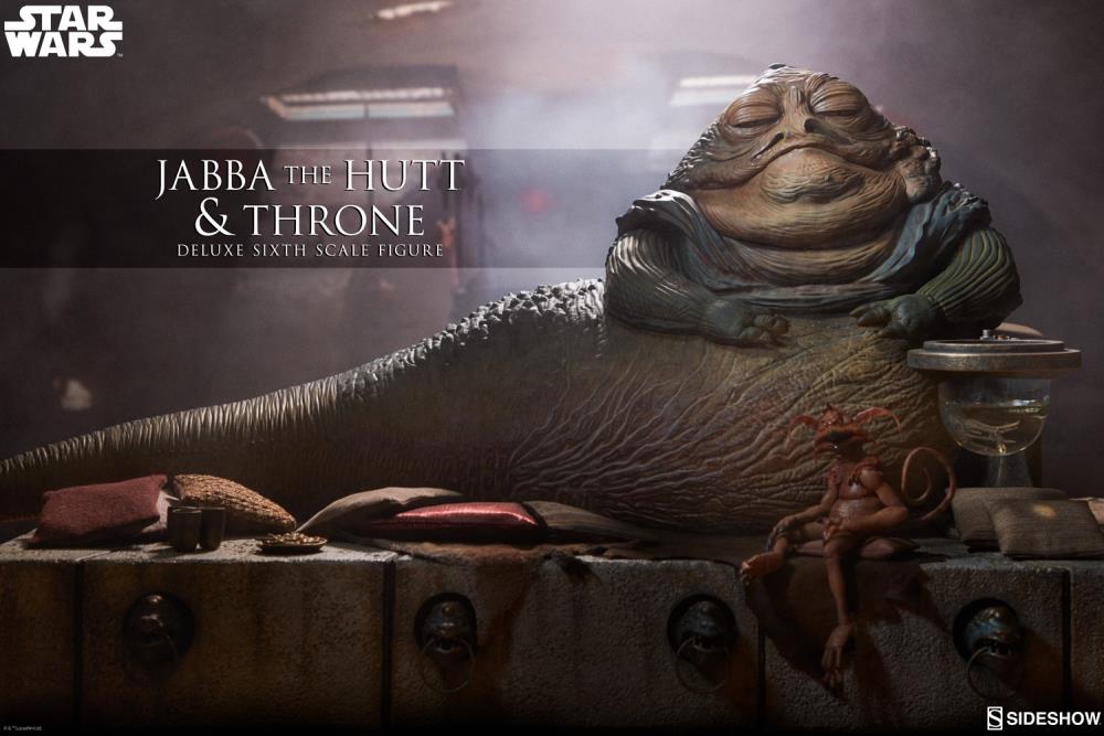 Star Wars Jabba The Hutt (Return of The Jedi) & Throne Deluxe 1/6