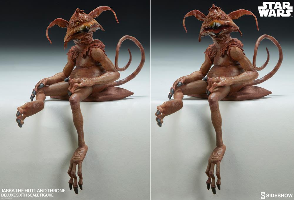 Star Wars Jabba The Hutt (Return of The Jedi) & Throne Deluxe 1/6 Scale Figure Set Gallery Image 13