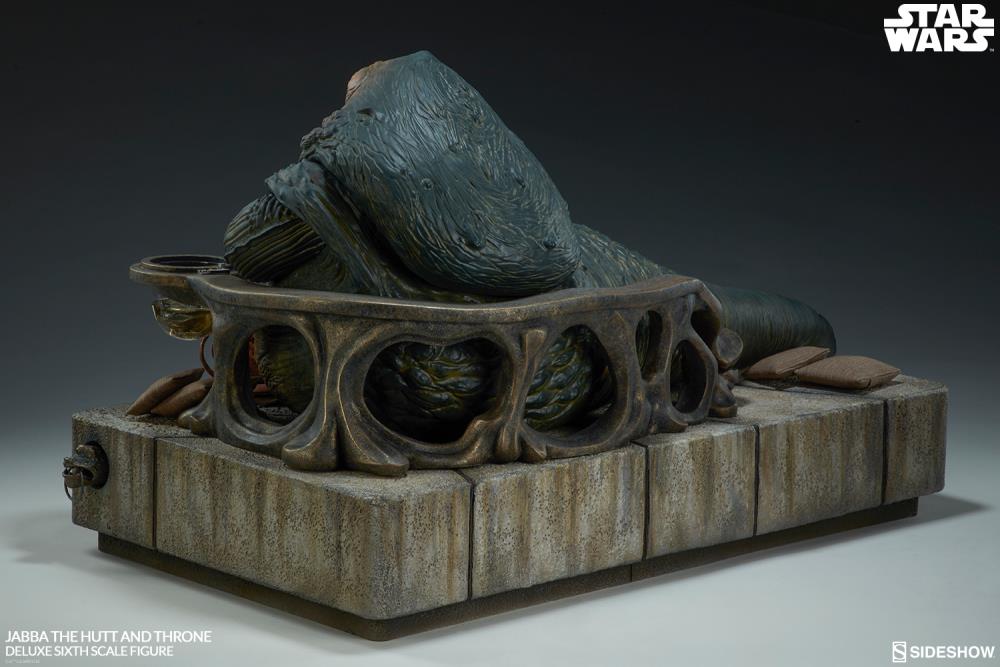 Star Wars Jabba The Hutt (Return of The Jedi) & Throne Deluxe 1/6 Scale Figure Set Gallery Image 5