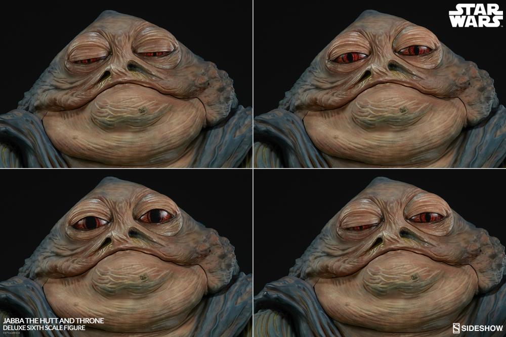 Star Wars Jabba The Hutt (Return of The Jedi) & Throne Deluxe 1/6 Scale Figure Set Gallery Image 8