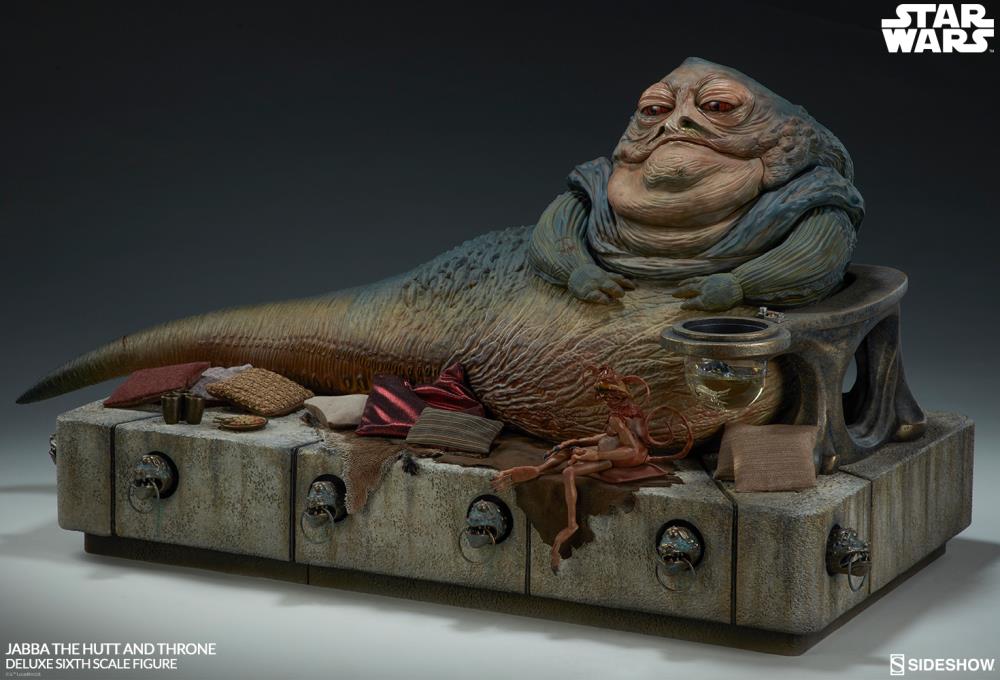 Star Wars Jabba The Hutt (Return of The Jedi) & Throne Deluxe 1/6