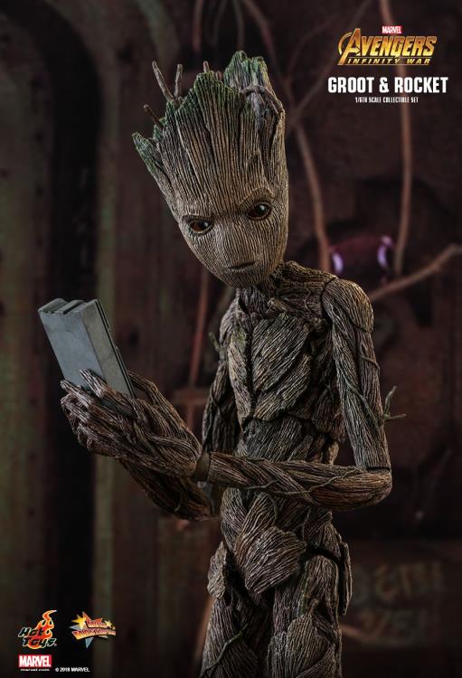 Avengers: Infinity War MMS476 Groot & Rocket 1/6 Scale Collectible Figure Set Gallery Image 19
