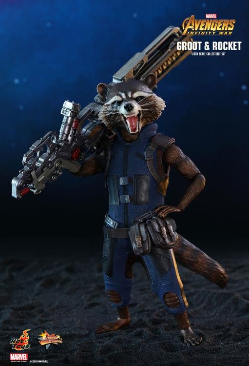Avengers: Infinity War MMS476 Groot & Rocket 1/6 Scale Collectible Figure Set Gallery Image 9