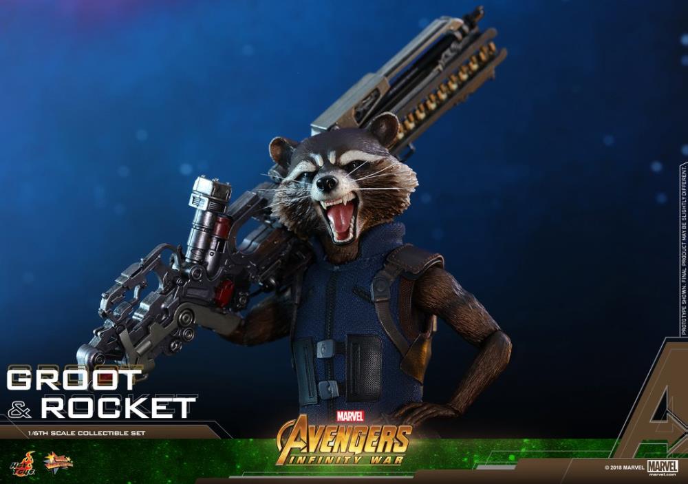 Avengers: Infinity War MMS476 Groot & Rocket 1/6 Scale Collectible Figure Set Gallery Image 15