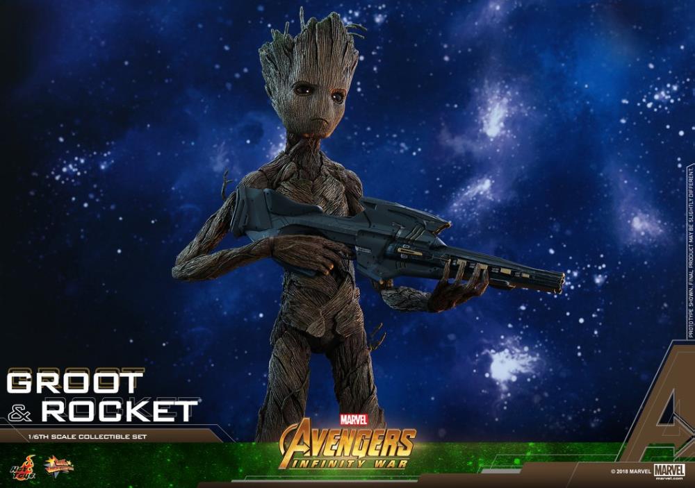 Avengers: Infinity War MMS476 Groot & Rocket 1/6 Scale Collectible Figure Set Gallery Image 23