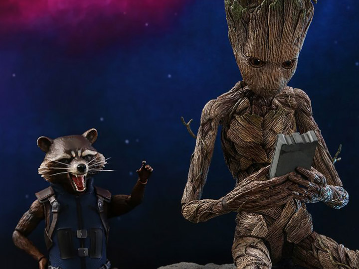Avengers: Infinity War MMS476 Groot & Rocket 1/6 Scale Collectible Figure Set Gallery Image 1