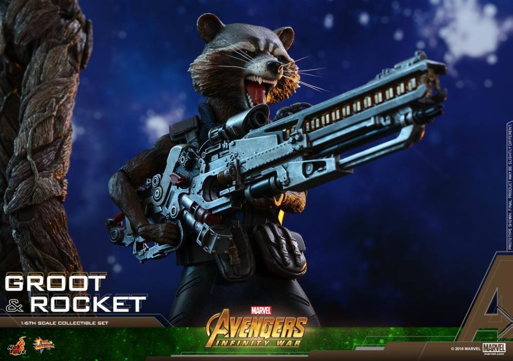Avengers: Infinity War MMS476 Groot & Rocket 1/6 Scale Collectible Figure Set Gallery Image 13
