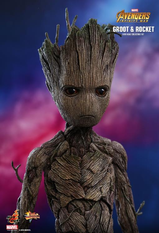 Avengers: Infinity War MMS476 Groot & Rocket 1/6 Scale Collectible Figure Set Gallery Image 21