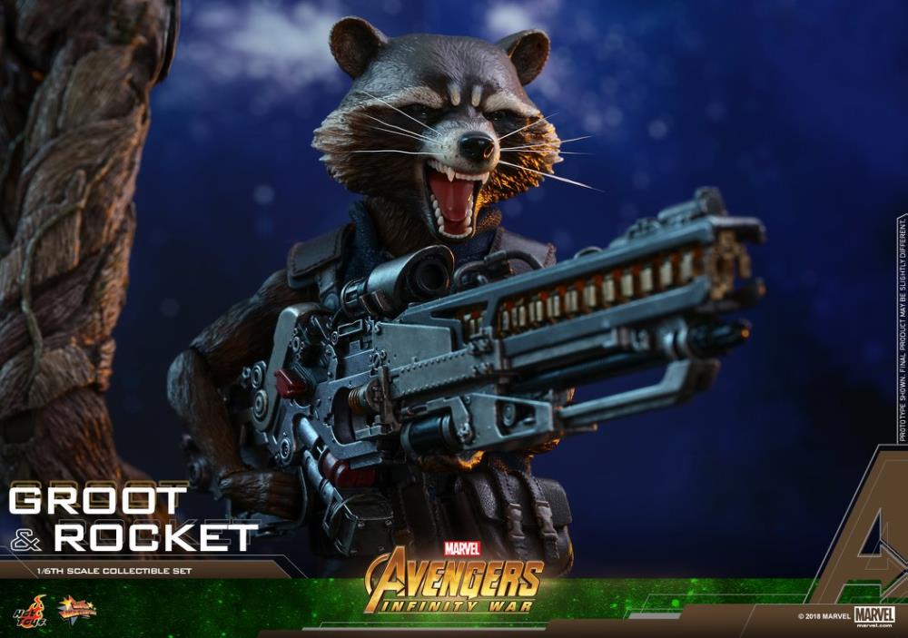 Avengers: Infinity War MMS476 Groot & Rocket 1/6 Scale Collectible Figure Set Gallery Image 14