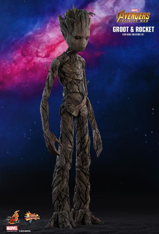 Avengers: Infinity War MMS476 Groot & Rocket 1/6 Scale Collectible Figure Set Gallery Image 16
