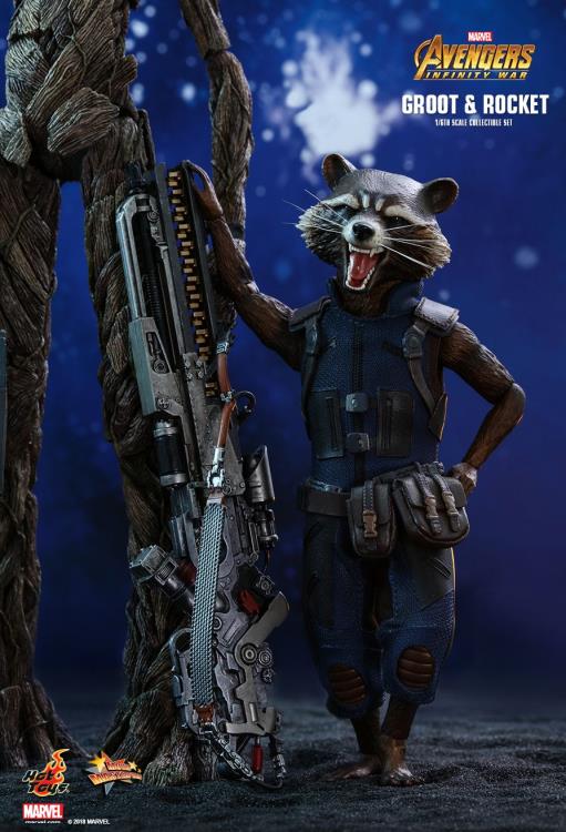 Avengers: Infinity War MMS476 Groot & Rocket 1/6 Scale Collectible Figure Set Gallery Image 11