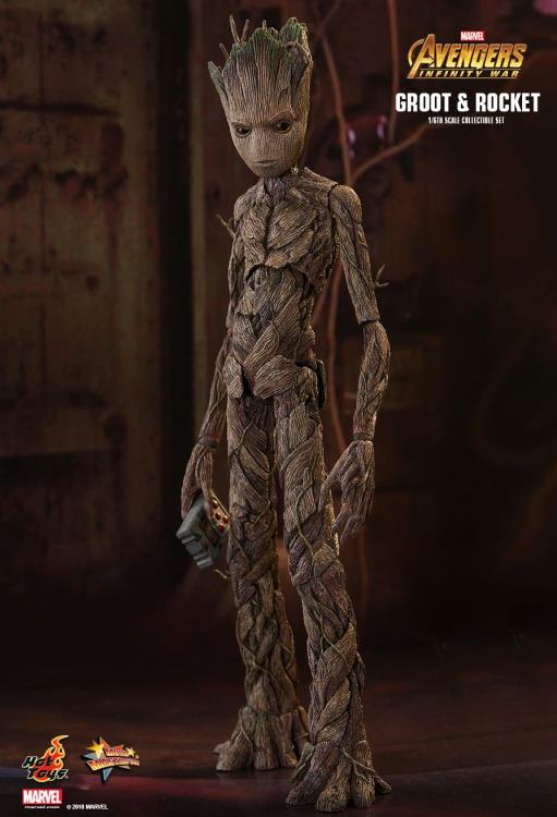 Avengers: Infinity War MMS476 Groot & Rocket 1/6 Scale Collectible Figure Set Gallery Image 18