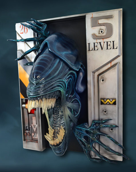 Aliens Alien Queen Life-Size Wall Sculpture Gallery Image 6