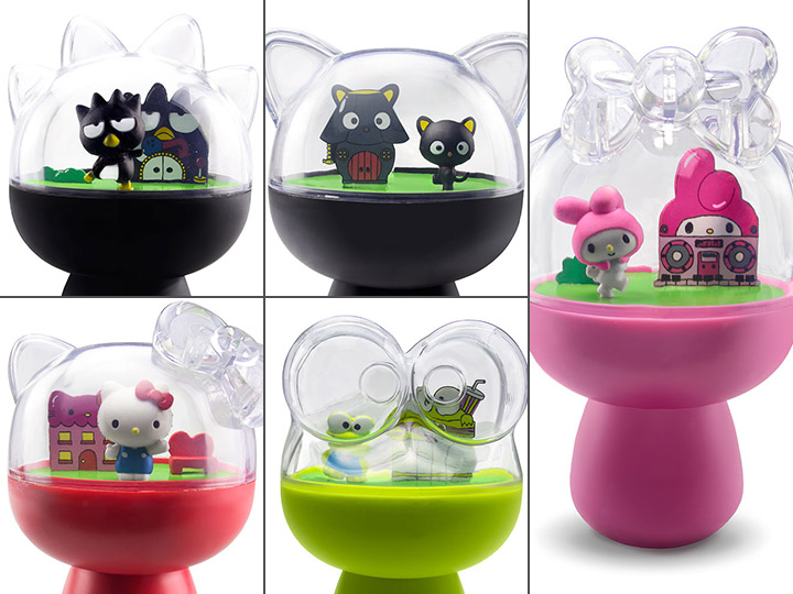 Hello Sanrio 4" Figure Capsule Diorama Set of 5 Gallery Image 1