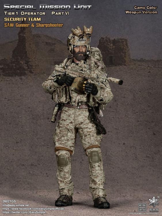 Special Mission Unit Tier-1 Operator Part VI (Camo Color Weapon) 1/6 Scale Deluxe Pack Gallery Image 7