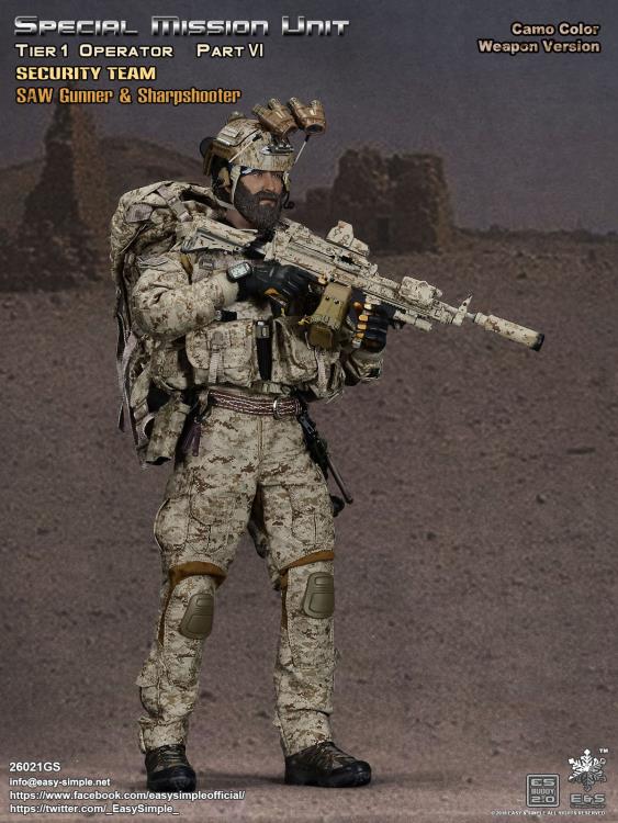 Special Mission Unit Tier-1 Operator Part VI (Camo Color Weapon) 1/6 Scale Deluxe Pack Gallery Image 5