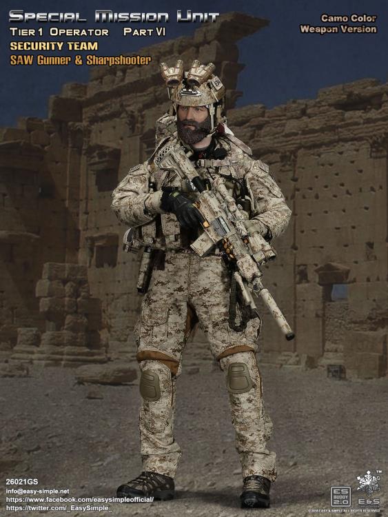 Special Mission Unit Tier-1 Operator Part VI (Camo Color Weapon) 1/6 Scale Deluxe Pack Gallery Image 8